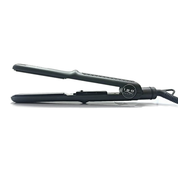 Turbo Pro 1.25" Tourmaline Ceramic Flat Iron Straightener with Adjustable Temperature Black