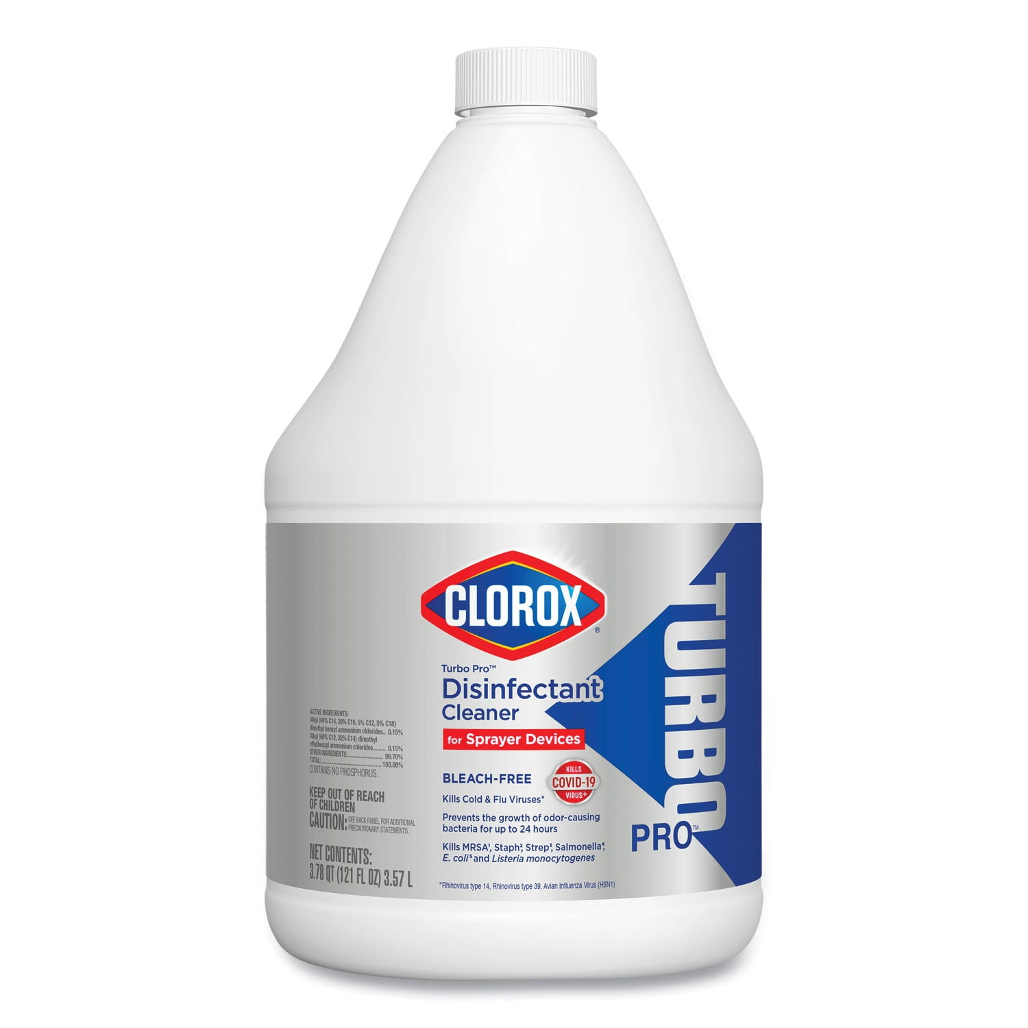 Turbo Pro Disinfectant Cleaner For Sprayer Devices, 121 Oz Bottle, 3