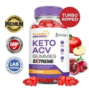 Turbo Ripped Keto Extreme ACV Gummies 2000mg Dietary Supplement 60 Gummys