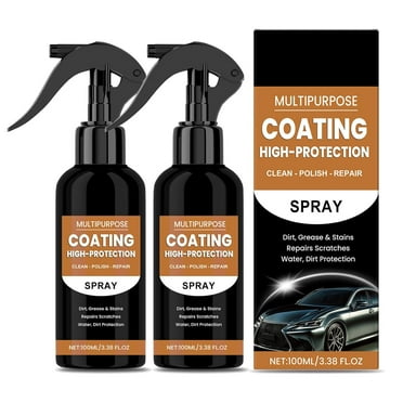 Turbo Shine Nexa, 3 in 1 High Protection Quick Car Coating Spray, Car Scratch Quick Repair Nano Spray, Car Coating Fast Wax Polishing Spray for Scratches (2PCS)