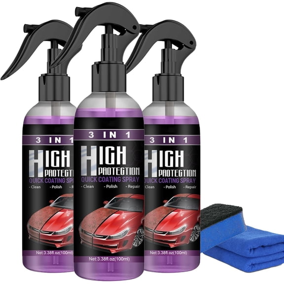 Turbo Shine Nexa, 5-in-1 Nexa Rust Remover Spray, Car Scratch Remover, Waterless Car Cleaner Spray, Microfiber - Scratch Remover, UV & Rust Protection with Hydrophobic Coating for Cars/RVs/Boats