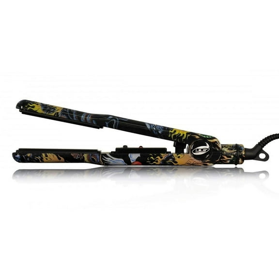 Turbo Silk Limited Edition 1.25" Titanium Flat Iron Hair Straightener with Adjustable Temperatures Dragon Tattoo