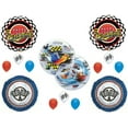 thumbnail image 1 of Turbo Snail Racing Happy Birthday Party balloons Decoration Race Flag, 1 of 1