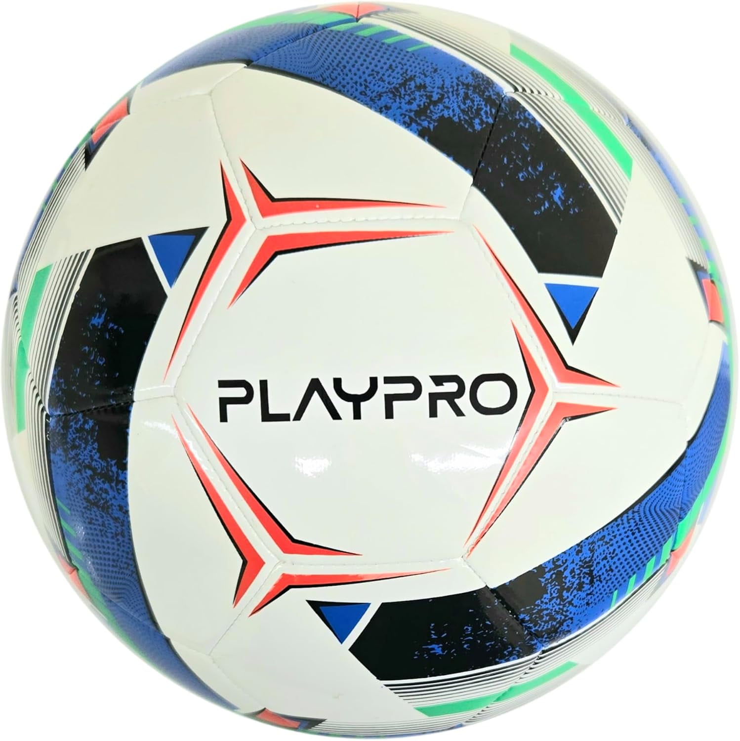 Turbo Soccer Ball - Beautiful Design - Great Quality - Size 2, 3, 4 and 5 for all ages. (WHITE/BLUE, 4)