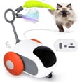 thumbnail image 1 of Turbo Tail 3.0, Teazys Cat Toy Turbo Tail, Smart Remote Control Electric Interactive Cats Toy, USB Rechargeable Turbo Tail Mouse Cat Toy with Feathers, 1 of 9