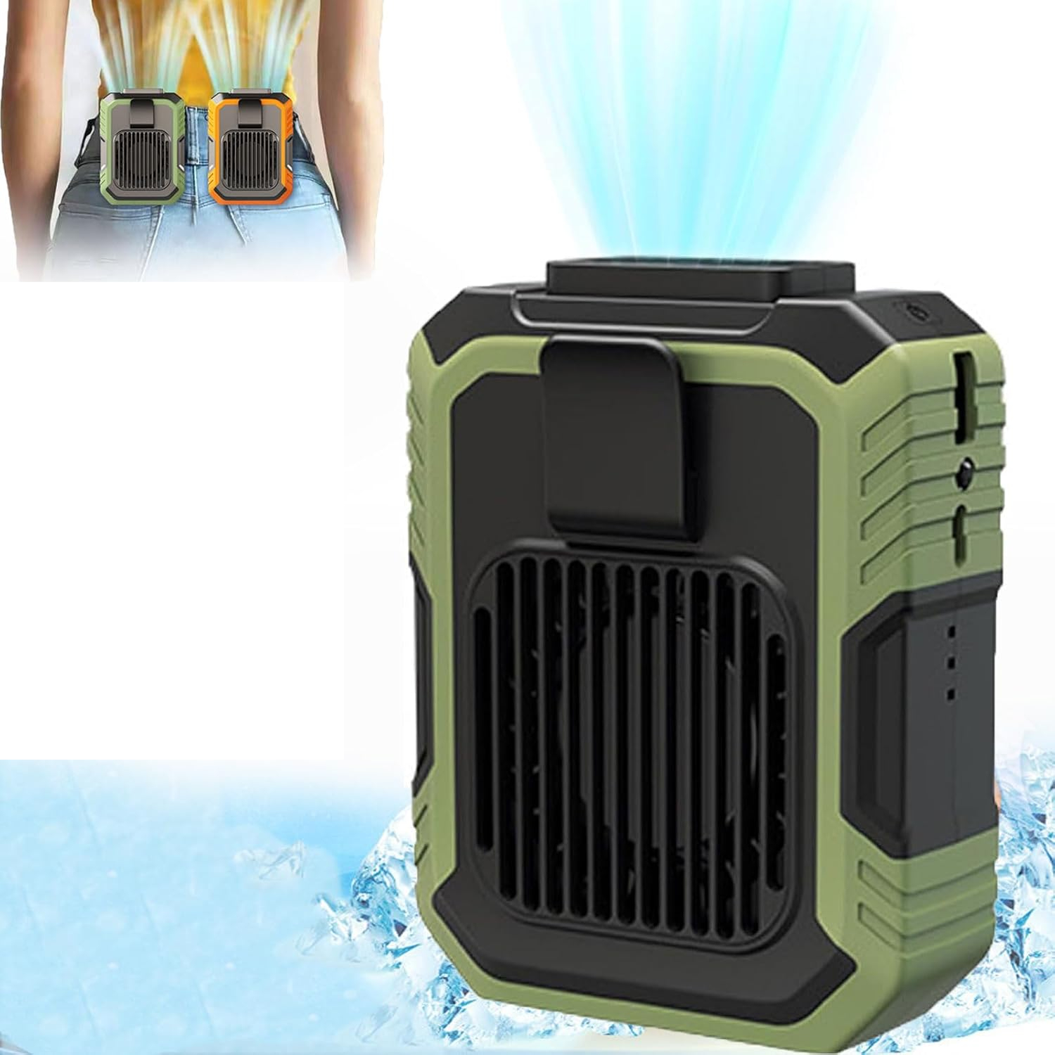 Waist Fan Turbo Track Fan – Wearable Personal Cooling Fan With Belt ...