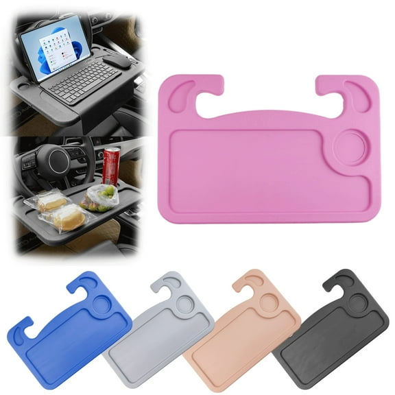 Turbo Track Tray, Turbotrack Tray, 2 in 1 Car Steering Wheel Tray, Portable Travel Car Seat Tray, Food Tray for Car, Car Trays for Eating, Work