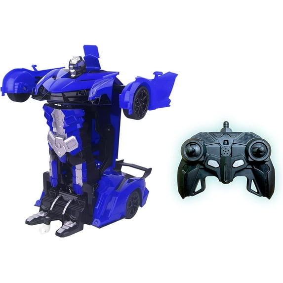 Turbo Twister 2 in 1 Blue Morpher RC Car That transforms into a Robot