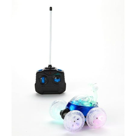 Mindscope Turbo Twisters Blue 49 MHZ Bright LED Light Up Stunt RC Remote Control Vehicle