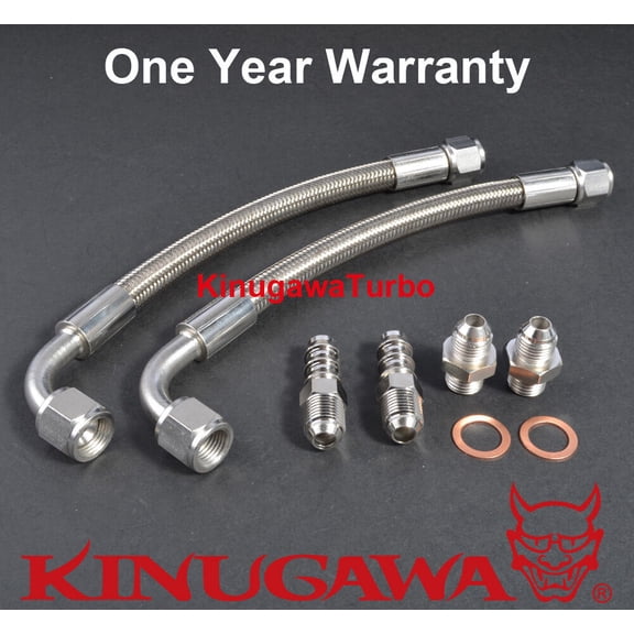 Turbo Water Line M14x1.5 mm Garrett T25 T28 Journal Bearing 31.5" 6AN Teflon