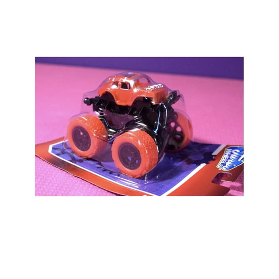 Turbo Wheels Monster Toys Truck 4 Pack 360 Rotating Stunt Cars,Double-Directions Inertia Pull Back Vehicle Set,Birthday Party Gift for Kids - RED