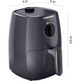 thumbnail image 1 of TurboFry 2-Quart Fryer, Dishwasher Safe Basket & Tray, Use Little to No Oil For Healthy Food, 60 Minute Timer, Fry Healthier Meals Fast, Heat And Power Indicator Light, Temp Control,, 1 of 6
