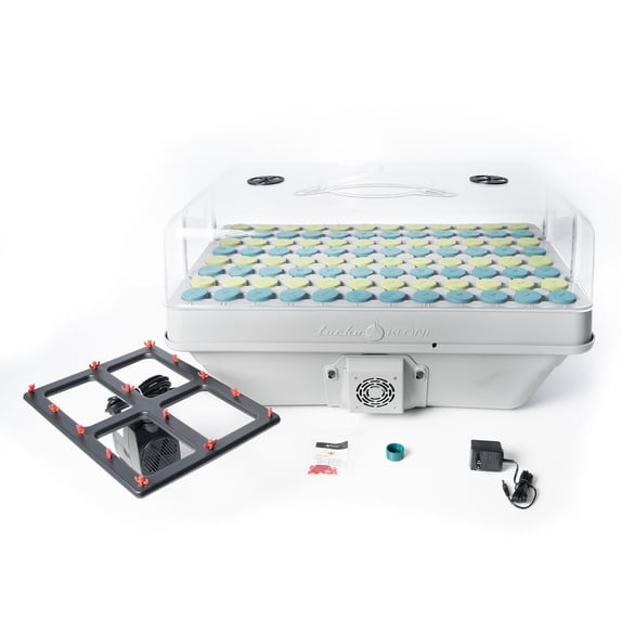 TurboKIone Elite E96D 96 Site Plant Kit Aeroponic Cloner System w/ Adjustable Ventilation Humidity Dome & Clone Collars