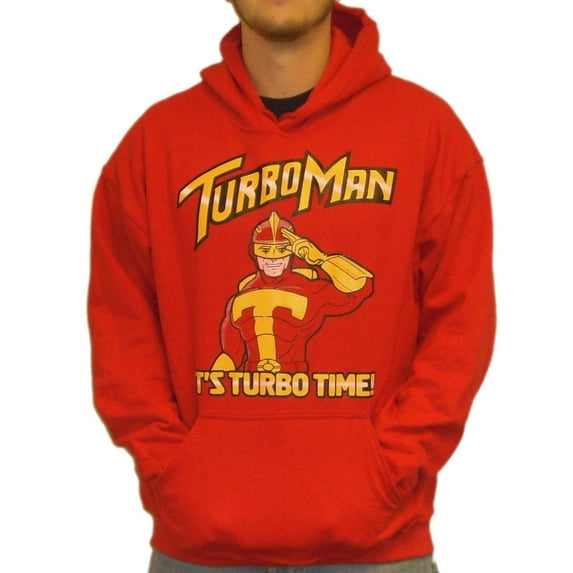 TurboMan Hoodie Jingle All The Way Its Turbo Time Man Movie Sweatshirt Christmas
