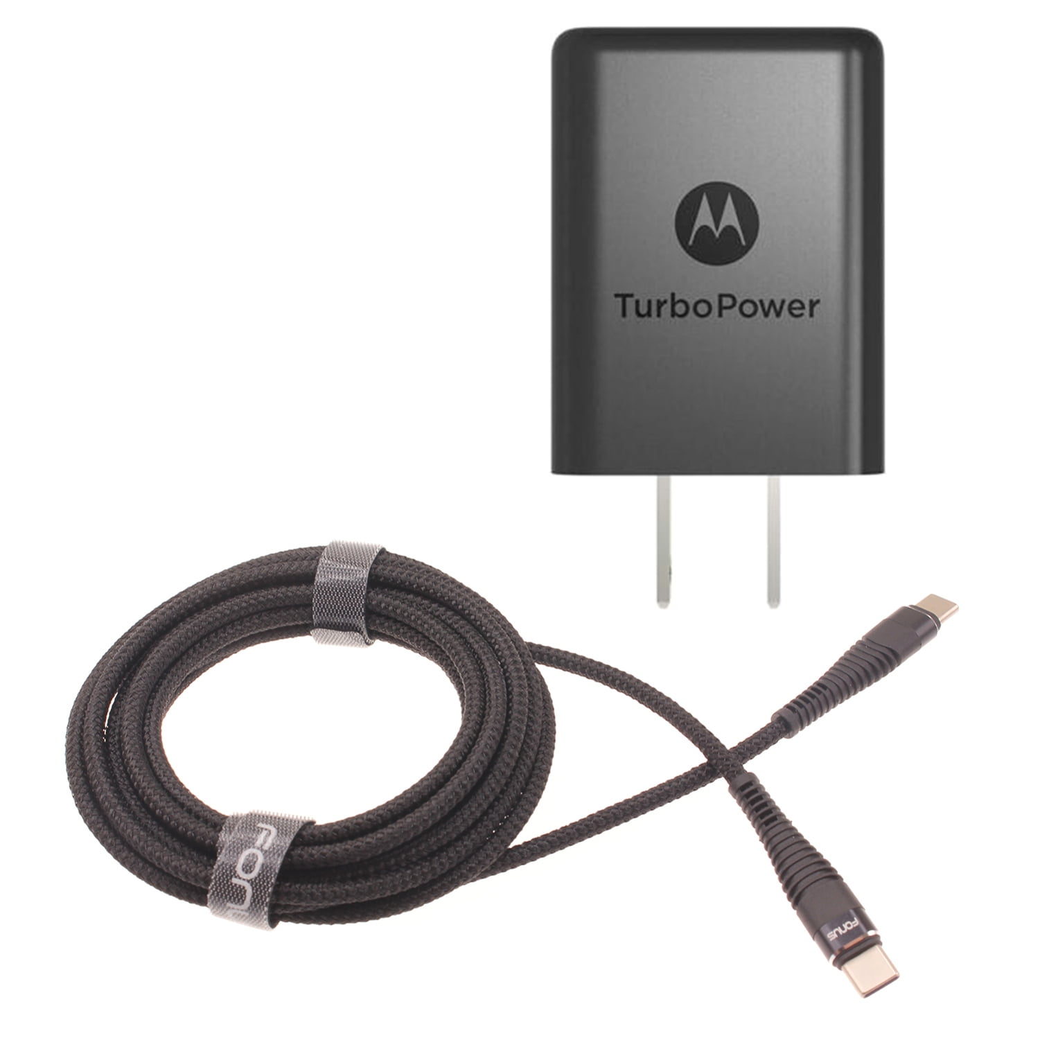 TurboPower PD 27W Fast Home Charger for Motorola Moto G Pure - 6ft TYPE-C Cable USB-C Power Adapter Travel Wall AC Plug Long Cord G6A Compatible With Motorola Moto G Pure Phone
