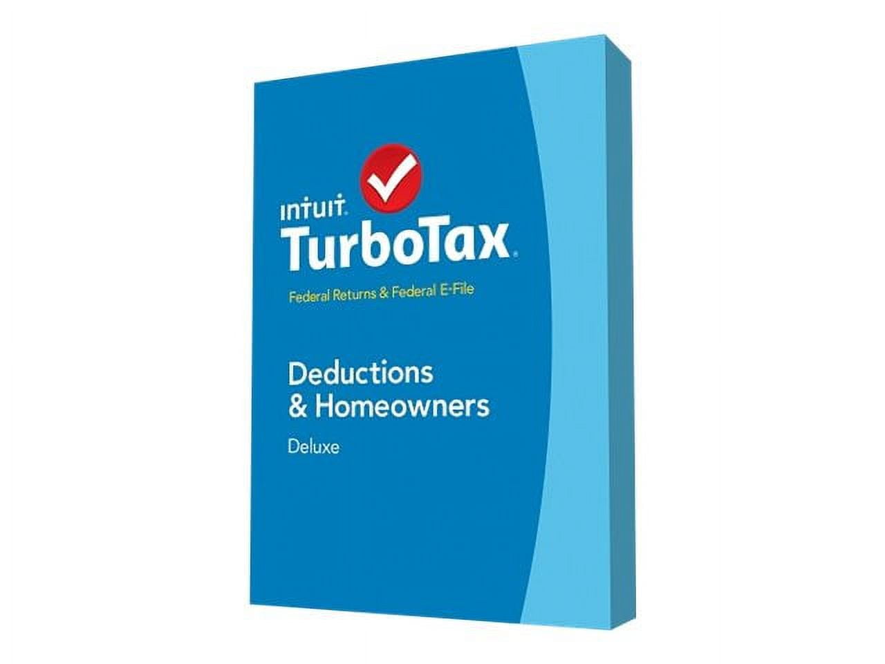 TurboTax Deluxe 2014 Box pack 1 user CD U.S. Federal only Win