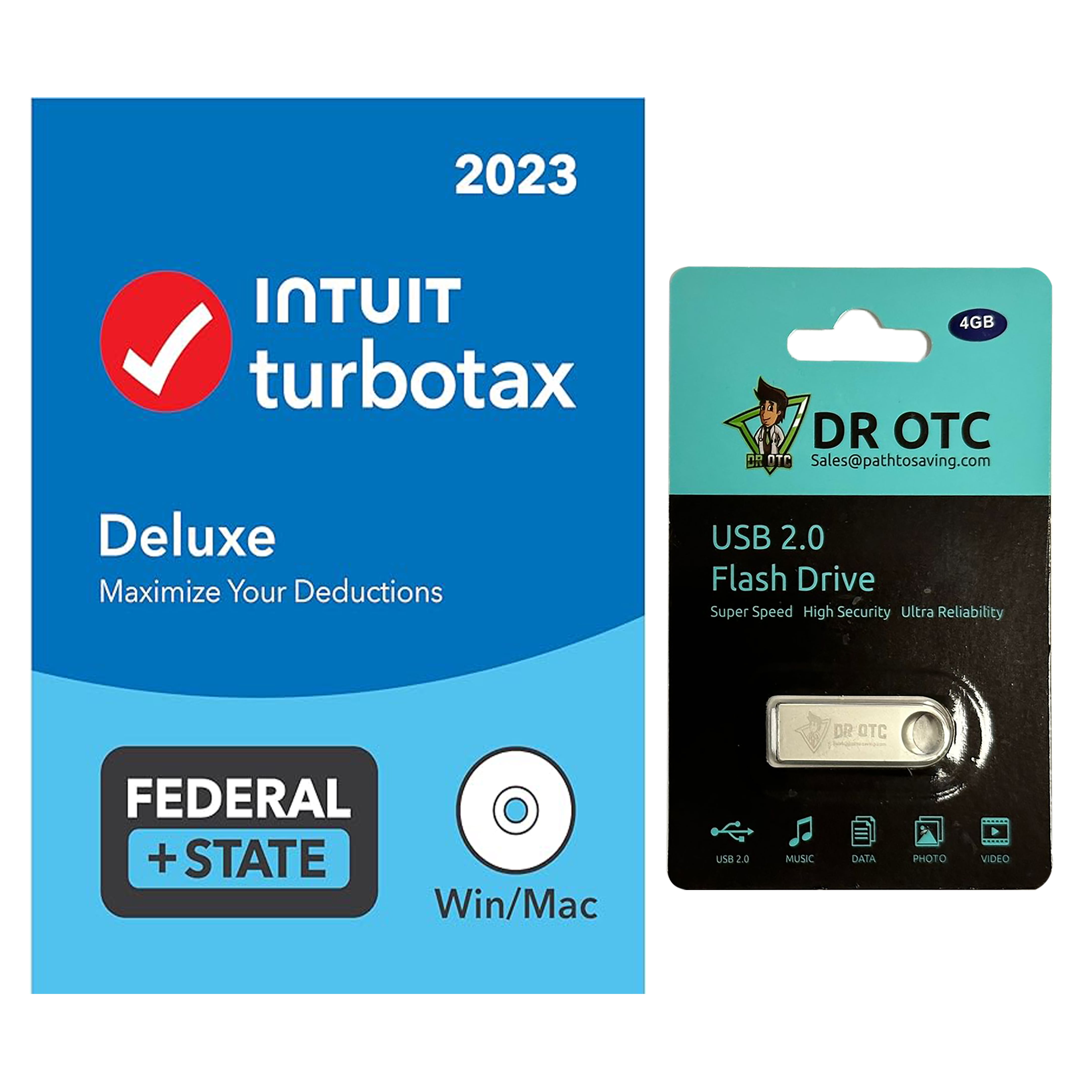 TurboTax Deluxe 2023 Tax Software Federal & State Tax Return