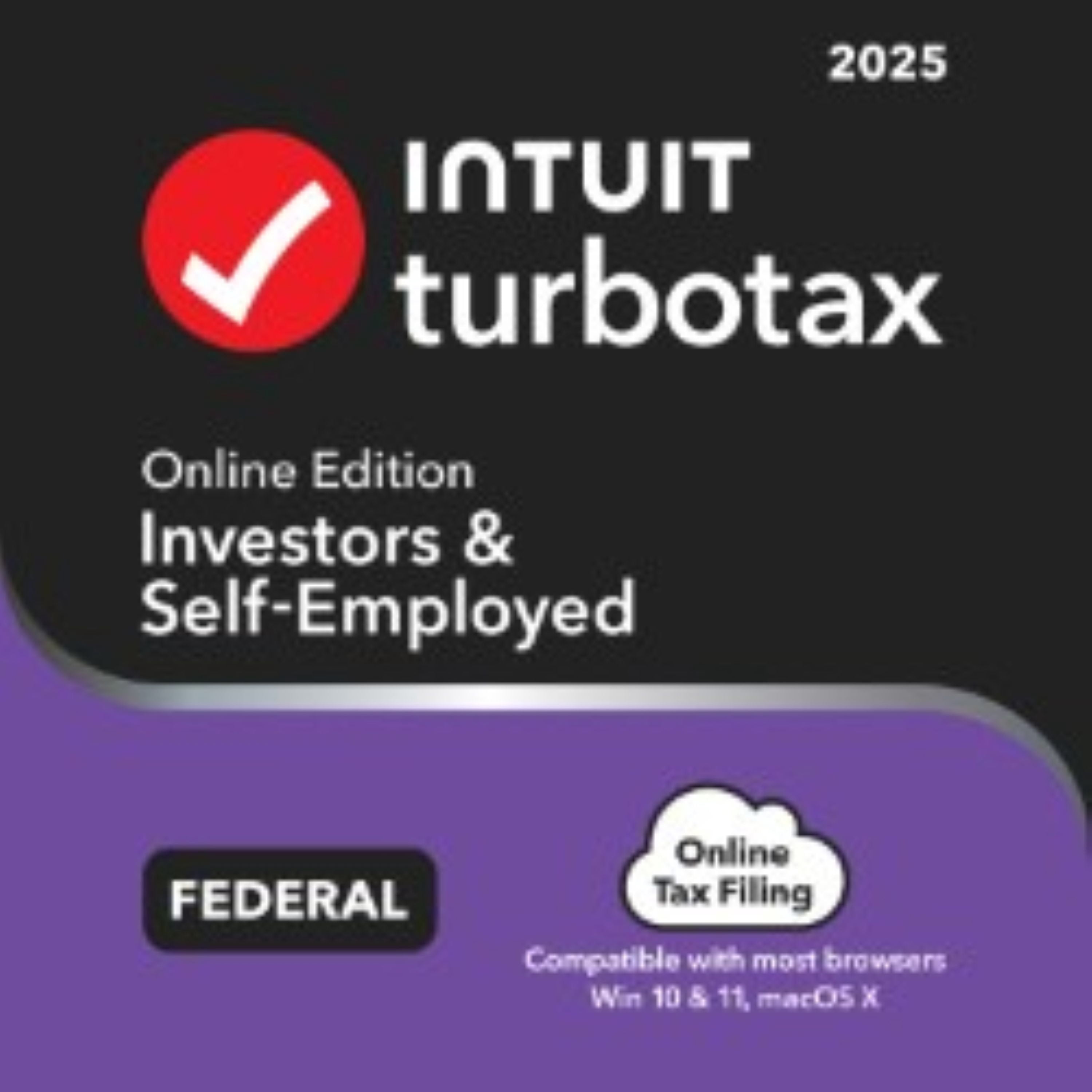 TurboTax Online 2025, Investors & Self Employed, Tax Return [Online Activation Code]