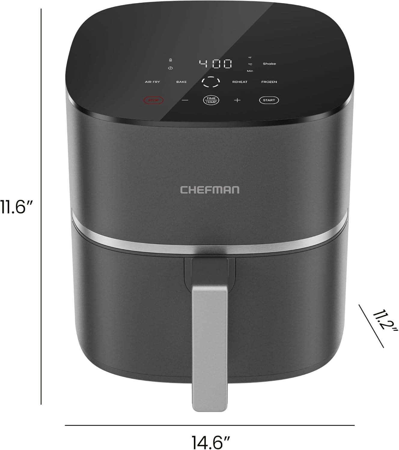 TurboX 4-in-1 Air Fryer, 5-Quart Digital Touch Control for Extra Crispy Chicken and Fries