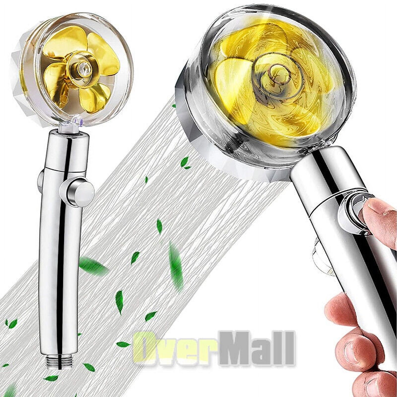 Turbocharged Shower Head High Pressure Handheld Propeller Hydro Jet