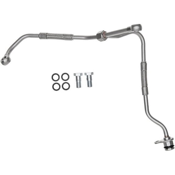 Turbocharger Supply Line - Compatible with 2008 - 2010 Ford F-350 Super Duty 6.4L V8 Diesel 2009