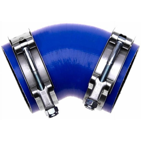 Turbocharger to Line Hot Side Intercooler Hose Kit - Compatible with 2004 - 2005 Ford E-350 Club Wagon 6.0L V8 Diesel