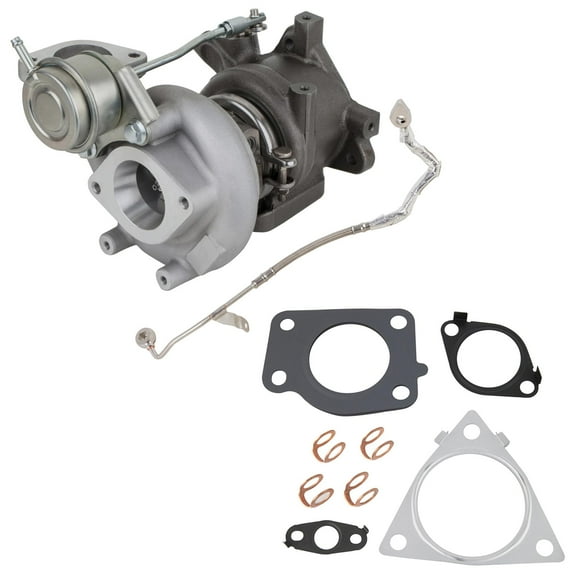 Turbocharger w/ Turbo Gaskets & Oil Feed Line For Nissan Juke 2011 2012 2013 2014 2015 2016 2017 - BuyAutoParts