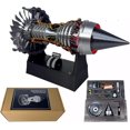 thumbnail image 1 of Turbofan Model TR900 Adjustable Speed Aircraft Turbojet Engine with Light, Simulation Aero Engine Mechanical Science Education Toy Gift Decor for Adult, 28cm (Assembly Version), 1 of 6