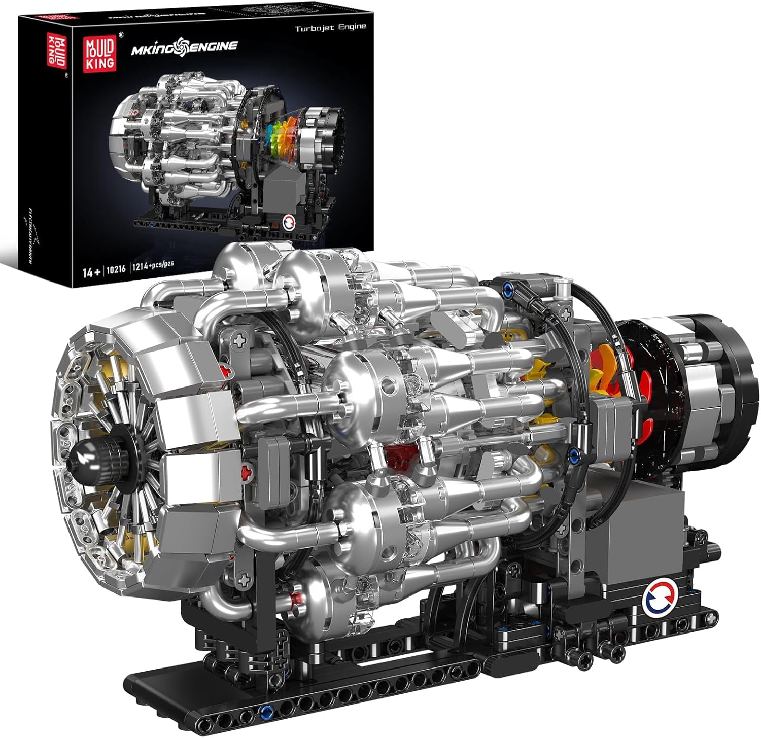 Turbojet Engine Building Sets, Mechanical Aviation Aircraft Engine Model Kit That Runs, Build Your Own STEM Model Engine, Gift for Age 14+/Adult Collections Enthusiasts (1214+ PCS)