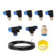 thumbnail image 1 of TurbosFitting Kit Push Lock Vacuum Fitting Kit For Auto TurbosWastegate Solenoid, 1 of 20