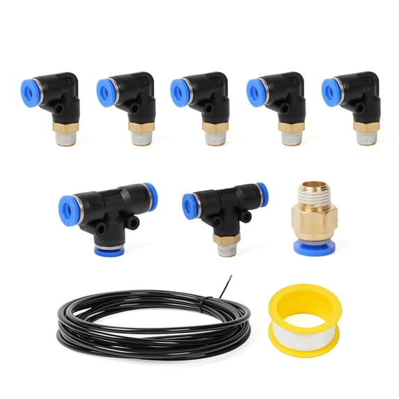TurbosFitting Kit Push Lock Vacuum Fitting Kit For Auto TurbosWastegate Solenoid