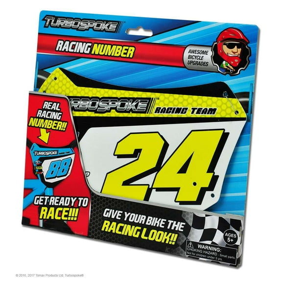 Turbospoke Yellow #24 Racing Number