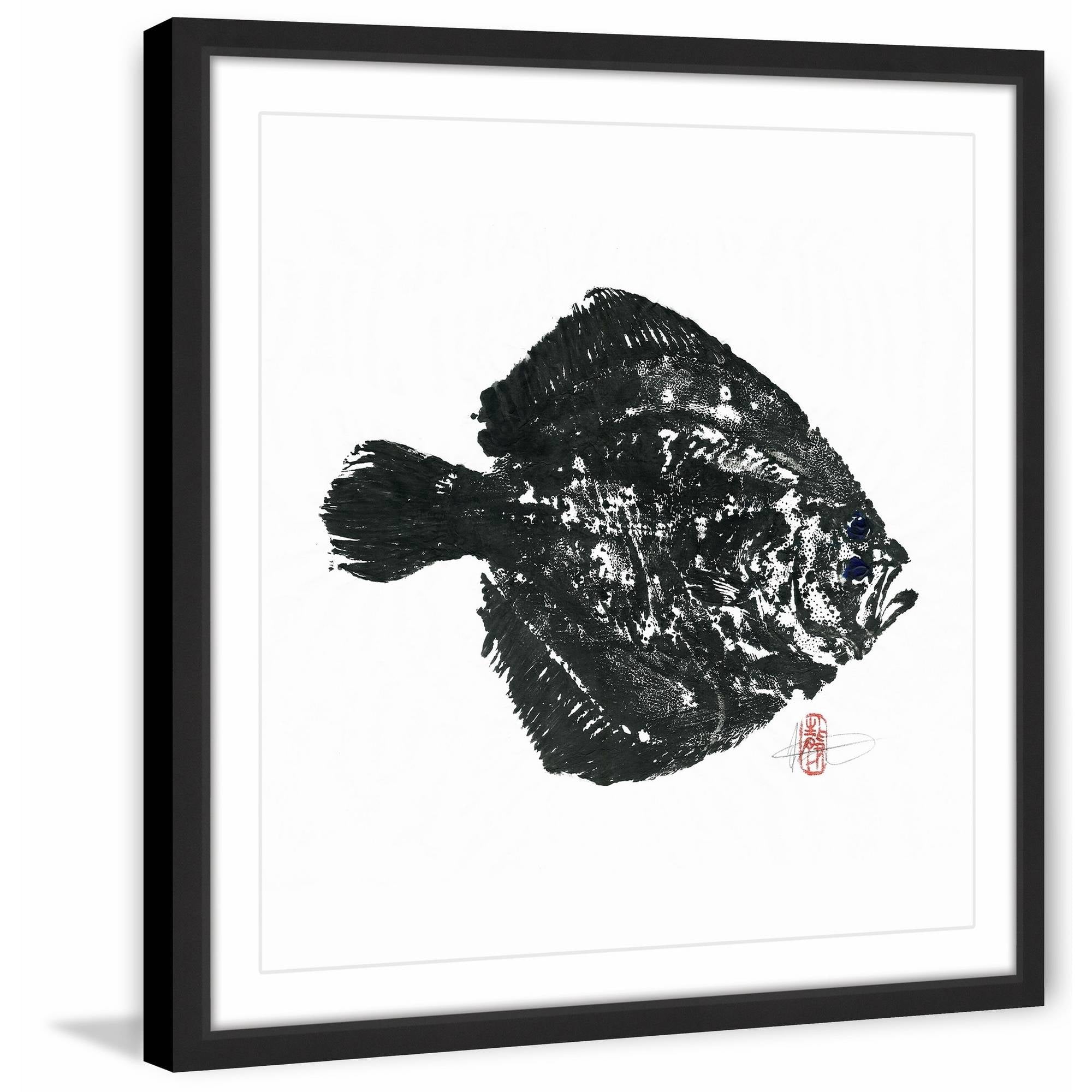 "Turbot" Framed Painting Print