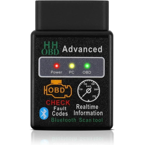 Turbz Bluetooth Wireless Diagnostic Code Reader OBD II Scan Tool Reset & Clear Check Car Engine Light,Bluetooth Scanner Read, Compatible with iOS& Android & Windows
