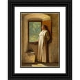 thumbnail image 1 of Ture Nikolaus Cederström 18x24 Black Ornate Framed Double Matted Museum Art Print Titled: The Sunlight (1890s), 1 of 5