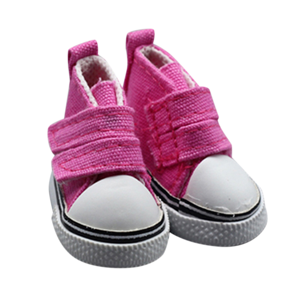 TureClos 1 Pair 5cm Doll Canvas Shoes Seakers Doll Toy Footwear Sports Tennis Shoes Children Gift Toys - image 1 of 4