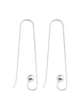 SUSOKI 10 Pairs 925 Sterling Silver French Wire Earring Hooks Fish Hook  Earrings Sterling Silver Earwires