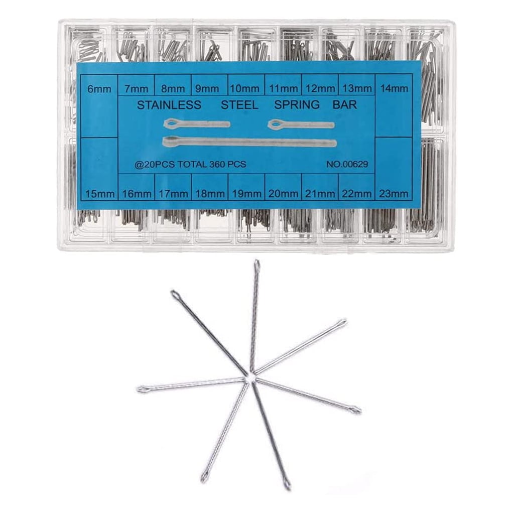 TureClos 360 Pieces/Set Stainless Steel Watch Band Spring Bars