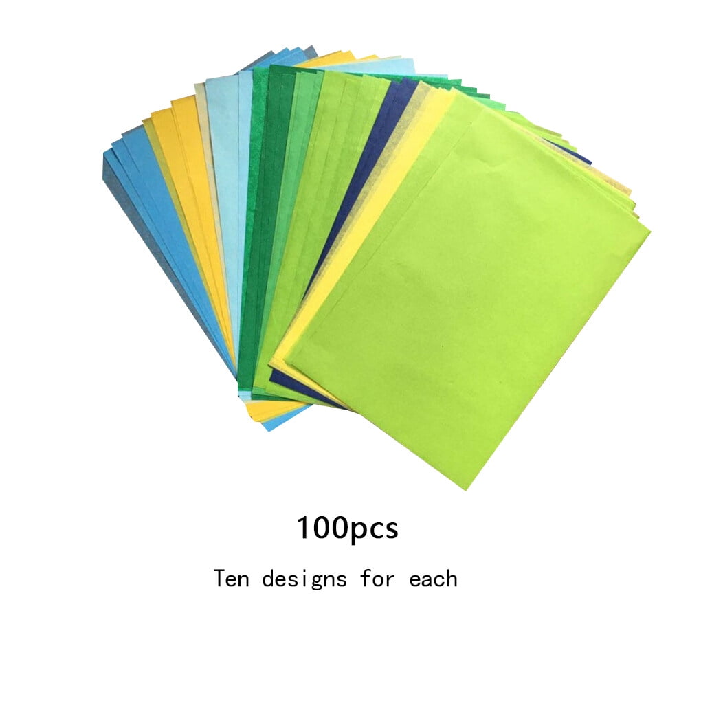TureClos A5 Wrapping Papers Multicolor Print Packaging Tissues Folding