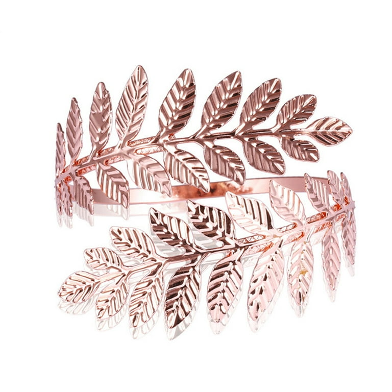TureClos Arm Cuff Simple Style Delicate Girl Fashion Accessory Upper Arms Cuffs Bracelet Body Ornament Jewelry Adornment for Dress Decor Rose gold Walmart