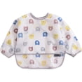 thumbnail image 1 of TureClos Baby Bibs Boys Girls Infant Tops Waterproof Cartoon Design Long Sleeve Unisex Toddler Clothes, 1 of 10