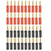 TureClos Banana Plugs Black-Red Bananas Clips as Speaker Wire Connector Audio Wires Cable Connecting Accessory Tools for Automobiles