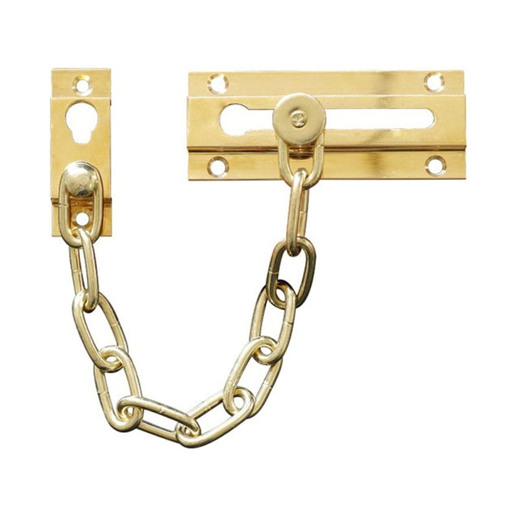 TureClos Brass Door Chain Lock House Childproof Toddlers Indoor