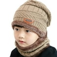 thumbnail image 1 of TureClos Children Boys Winter Knit Cap Beanie Hat Fleece Lined Hat for Toddler Boy Girls Children, 1 of 7