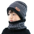 thumbnail image 1 of TureClos Children Boys Winter Knit Cap Beanie Hat Fleece Lined Hat for Toddler Boy Girls Children, 1 of 7