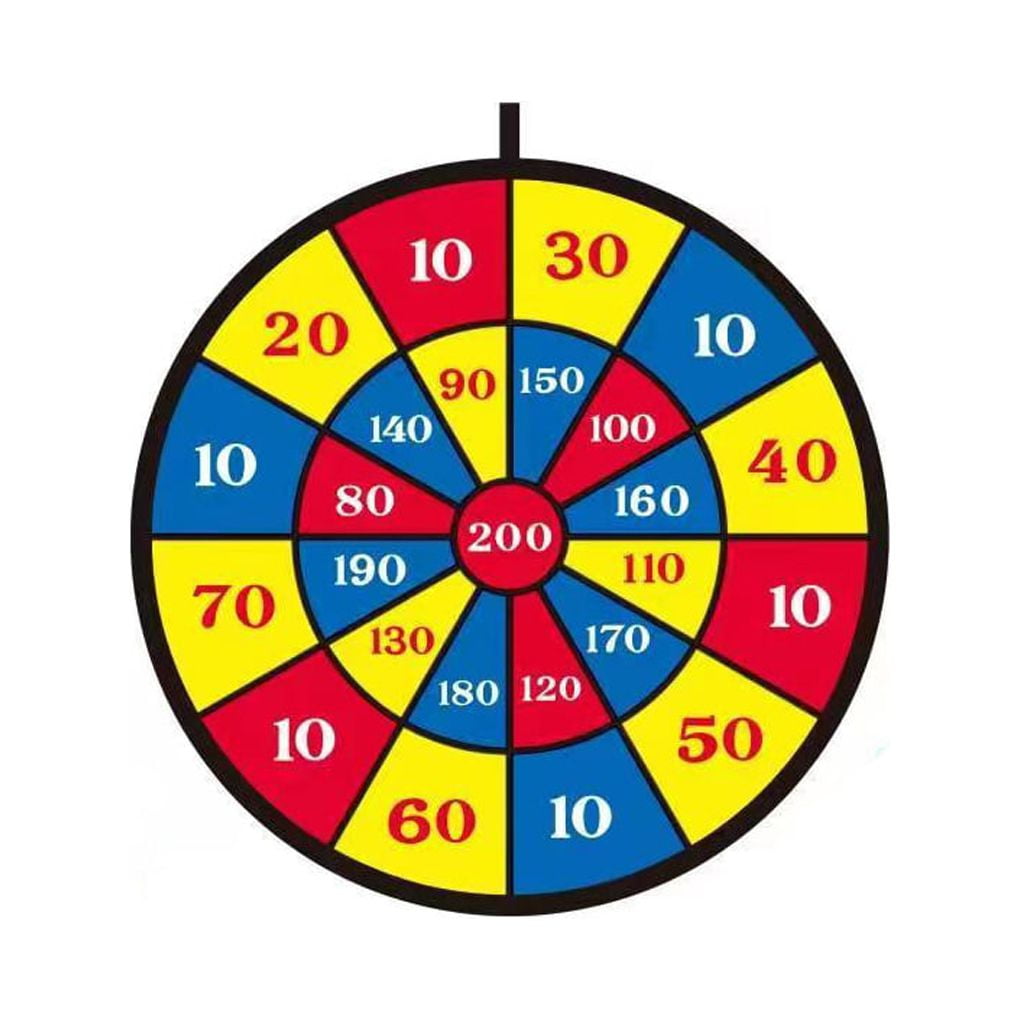 TureClos Children Dart Board Portable Hanging 36cm Parentchild