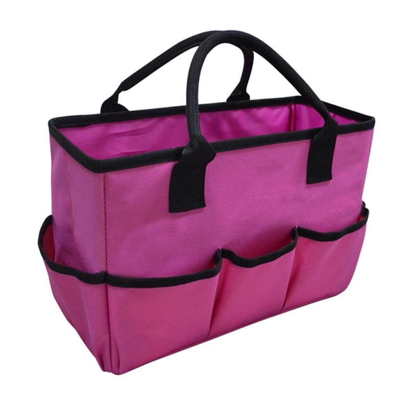 TureClos Craft Storage Tote Bag Scrapbooking Sewing Liner Storage Organizer Plum