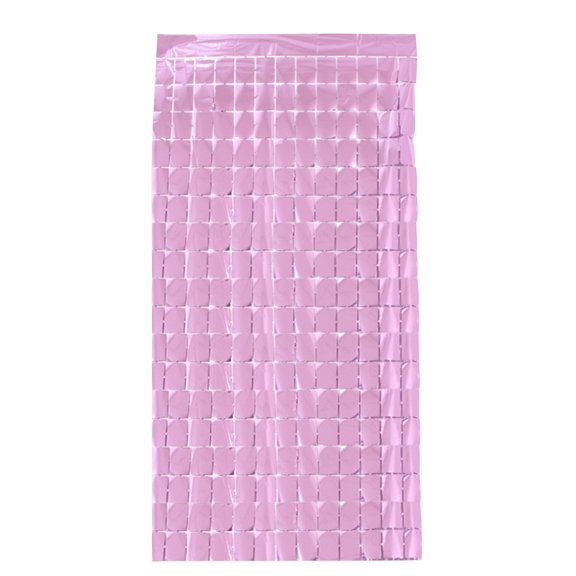 Elroy Curtain Sequin Square 1x2m Wall Decoration Rectangular Party Background Backdrop for Wedding, Pink
