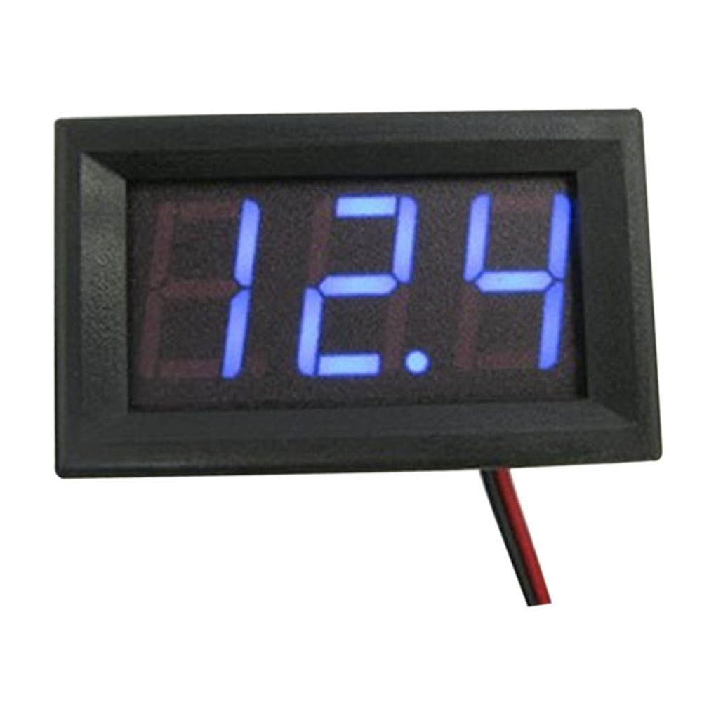 TureClos Digital DC Voltmeter 0100V High Accuracy LED Display Voltage Meter Gauge Automotive