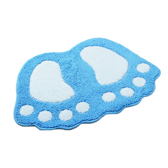 TureClos Feet Shape Indoor Door Mat Foot Pad Bathroom Anti Slip Rugs Kitchen Hallway Toilet Non-slip Carpets